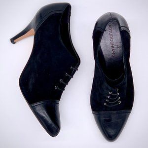 ARTURO CHIANG Edaline black laced up pumps Sz 5.5